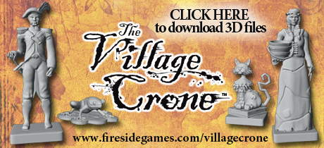 Download the 3D Printer files for The Village Crone components