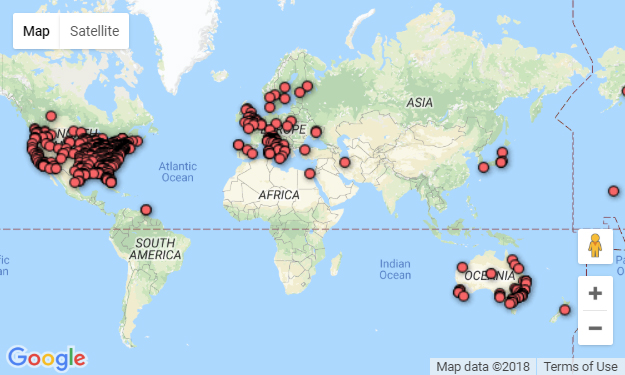 International Games Day Map 2018